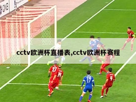 cctv欧洲杯直播表,cctv欧洲杯赛程